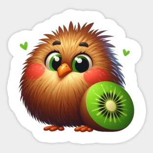 Cute Funny Kiwi Sticker